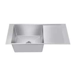 Nirali BG Kitchen Sink Magnus Series Small 915x460 mm (36x18 inch) Hairline Satin Finish Stainless Steel, Maestro-picture-48