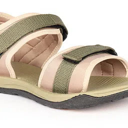 jqr sandals & Floaters for Men (Olive & Beige) image 1