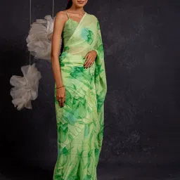 KALINI Floral Printed Saree-image-54