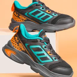 ABROS All Rise Text Designed Lace Up Shoes - Dark Grey & Sea Green-picture-16