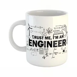 Mr UVD White & Black Graphic Printed Ceramic Mug 350 ml image 1