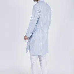 JASHNA Men Woven Design Printed Regular Kurta Set image 3