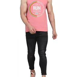 WOOSTRO Men Pack Of 2 Typography Printed Round Neck Cotton Slim Fit T-shirts image 2