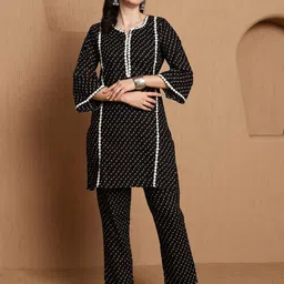 Sangria Printed Pure Cotton Tunic & Trouser Co-Ords image 1
