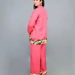 THE BEHRUZ THEORY Printed Fusion Shirt with Trousers Co-ord Set image 5