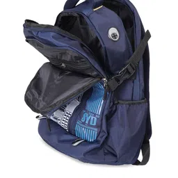 Provogue Unisex Blue & White Graphic Backpack image 4