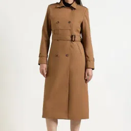 Fablestreet Tan Twill Trench Coat-picture-14