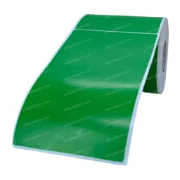 Tudko 75x125 mm 80 GSM 1 UP Self Adhesive Paper Label Green image 3