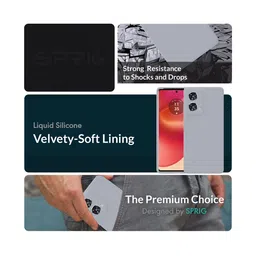 SPRIG Solid Printed Back Case Mobile Accessories image 2