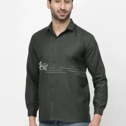 Lela Green Regular Fit Printed Shirt image 3