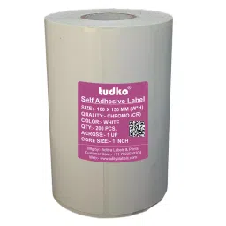 Tudko 100x150 mm 80 GSM 1 UP Self Adhesive Paper Label White-picture-27