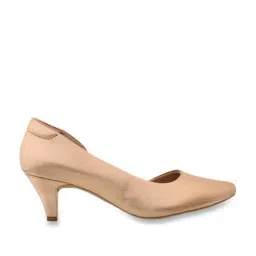 Mochi Women's Rose Gold D'orsay Shoes-image-3
