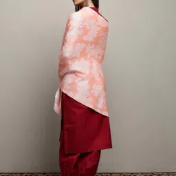 Libas Peach Floral Print Shawl image 2