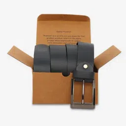 Spykar Navy Leather Casual Belt image 5