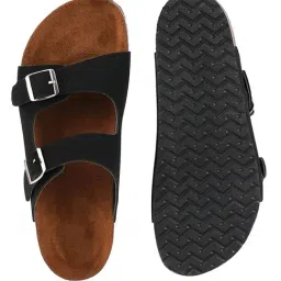 Mozafia Women's Black Casual Sandals image 5