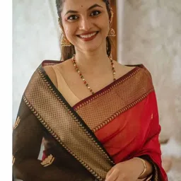 Moda Rapido Woven Design Zari Jute Cotton Handloom Banarasi Saree-picture-40