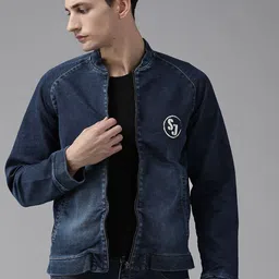 SPYKAR Men Solid Denim Jacket-picture-25