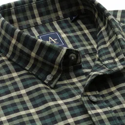 Arrow Manhattan Slim Fit Opaque Checked Pure Cotton Casual Shirt image 4
