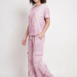 Lugo Tie & Dyed Short Sleeves Round Neck T-Shirt & Trousers image 3