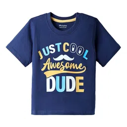 Honeyhap Boys Graphic Printed Pure Cotton T-shirt & Shorts Night Suit image 5