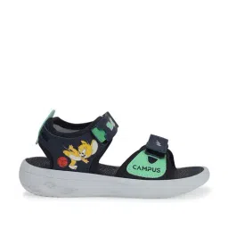 Campus Kids Blue & Green Floater Sandals-picture-32