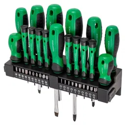 Rock Force Screwdriver Set with Bits CrV Straight Rod SL, PH, T 38 - 150 mm Length, RF-7037 (Pack of 37 Pcs) image 2