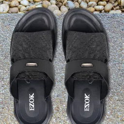 EZOK Men Leather Comfort Sandals-image-28
