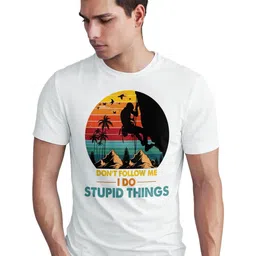 Seekbuylove Graphic Printed Round Neck Pure Cotton Bio Finish T-shirt-picture-29