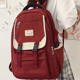 WALSON Women Solid Korean Laptop Backpack-image-15