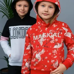 Plum Tree Girls Red Printed Sweatshirt - Pack of 2-image-54