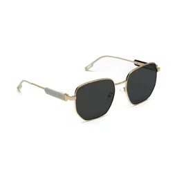 MacV Unisex Black Lens & Gold-Toned Square Sunglasses with-picture-27