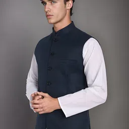 Moda Rapido Mandarin Collar Nehru Jacket image 4
