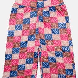 Kiddopanti Bandhej Block Design Cycling Shorts - Multi Colour-picture-12
