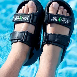 Hopits Brand Name Designed With Changeable Straps Water Proof Sandals - Black-picture-11