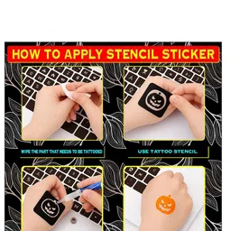 VOORKOMS Mehndi Stencil Sticker Designs With Detailed Floral & Leaf image 2