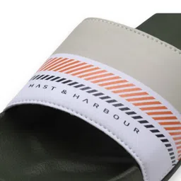 Mast & Harbour Striped Comfortable Sliders image 4