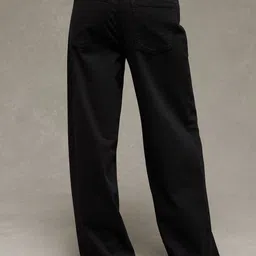 AMERICAN EAGLE OUTFITTERS Women Wide Leg Mid-Rise Regular Trousers image 2