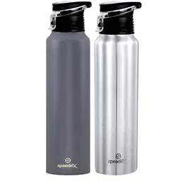 Speedex Grey & Steel 2 Pieces Stainless Steel Water Bottle-1000ml-image-27