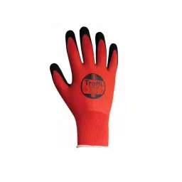 Traffi Wet Resistance Work Gloves Elastane & Nylon Grip Red Size 9, A-TG1895-RD-9-picture-48