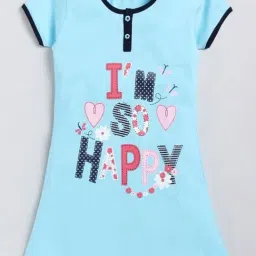 Todd N Teen Kids Blue Printed Nighty-image-75