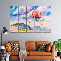999Store Printed Multicolor MDF 5 Panels Wall Art-picture-17