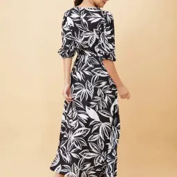 Globus Black & White Printed Maxi Dress image 2