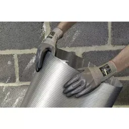 Showa Duracoil Grey HPPE Polyester Cut Resistant Work Gloves Size 9 Nitrile Foam Coating, SHO5764 image 2