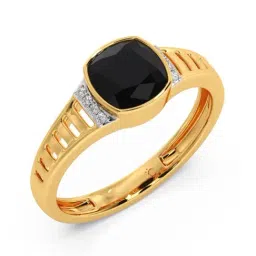 Candere by Kalyan Jewellers 18k Yellow Gold & Diamond Ring for Men-picture-10