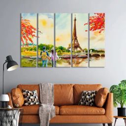 999Store Printed Multicolor MDF 5 Panels Wall Art-picture-22