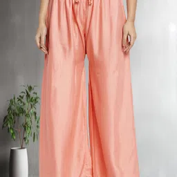 Jinfo Women Flared Knitted Ethnic Palazzos-image-26