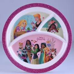 Servewell 3 Partition Plate Disney Princess Theme - Pink-picture-19