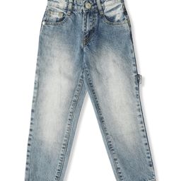 LEO Denim Mild Washed Carpenter Jeans - Blue-picture-47