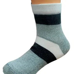 Zikku Cotton Pack Of 3 Panda Designed & Colour Blocked Socks - Multi Colour image 2