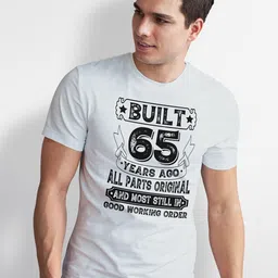 Seekbuylove Men Bio Finish Typography Printed Pure Cotton T-shirt image 3